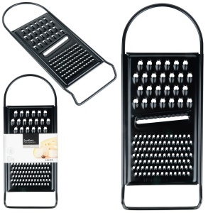 Fruit cheese kitchen grater fruit potato steel black flat 3 blades 28.5cm Excellent Houseware 259715