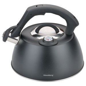 Flötenkessel 3.0L mit Thermometer aus Edelstahl KLAUSBERG KB-7371