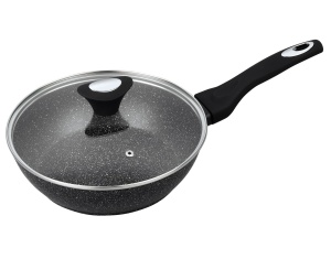 Frying Pan with non-stick Granite coating Deep 24cm KLAUSBERG MARMO GOLD Marmo Gold [KB-7295]